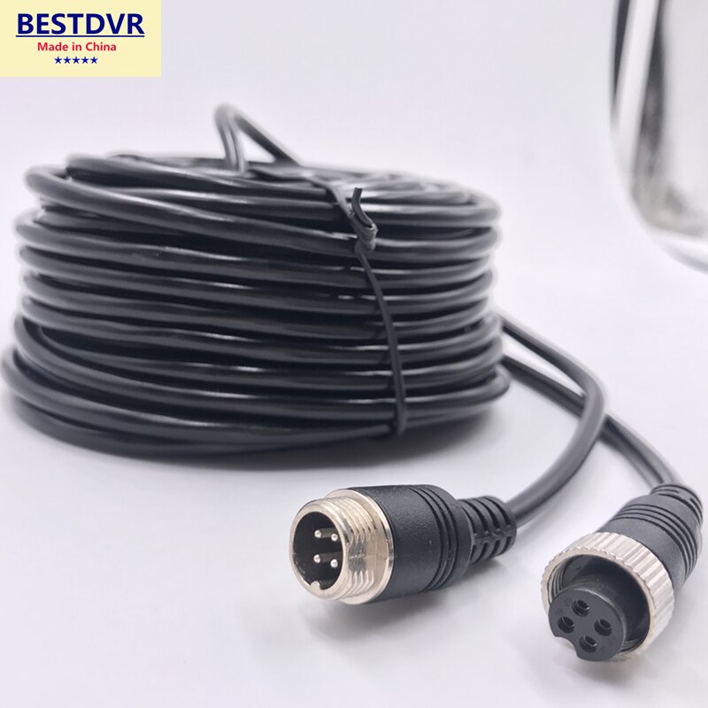 Concrete mixer truck mdvr power supply video power cord Vehicle aviation connector extension cables Singapore 8 10m copper wire