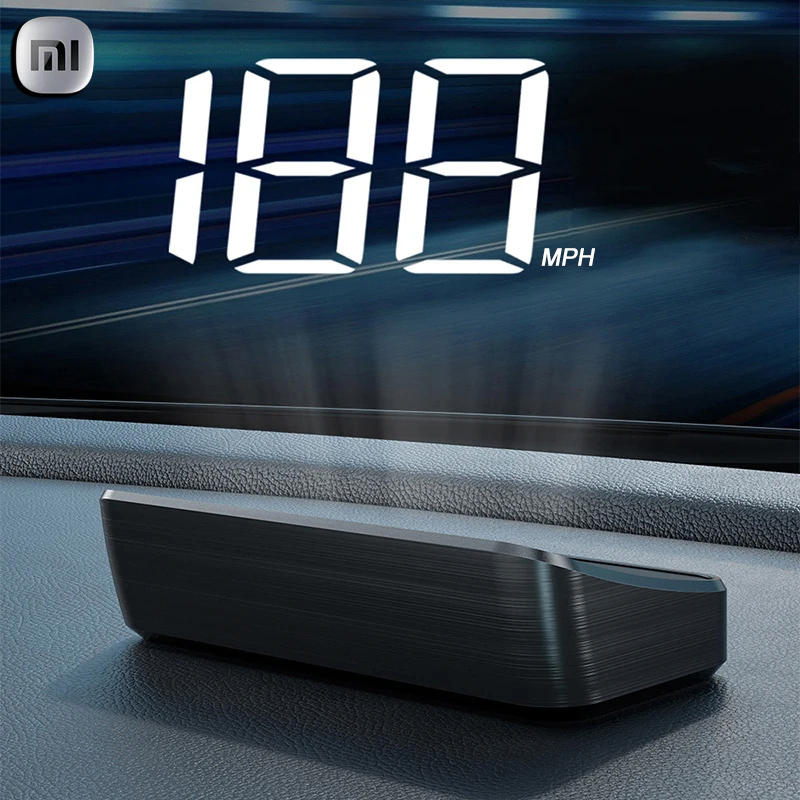 Xiaomi Auto Tacho HUD Kopf hoch Anzeige Digital Geschwindigkeit Meter Windschutzscheibe Projektor Fahrzeuge Lkw Auto Elektronik Zubehör: Orange
