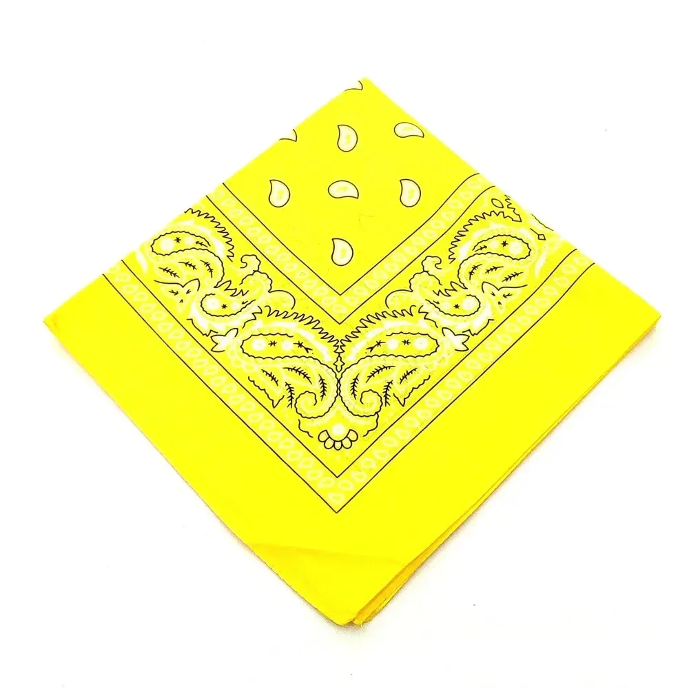 Bohemien drucken Bandana Paisley aufbringen Stirnbänder Hiphop Kopftuch draussen unisex Stirnband Handgelenkbandagen Gesichtsmaske Taschentuch: Schwarz