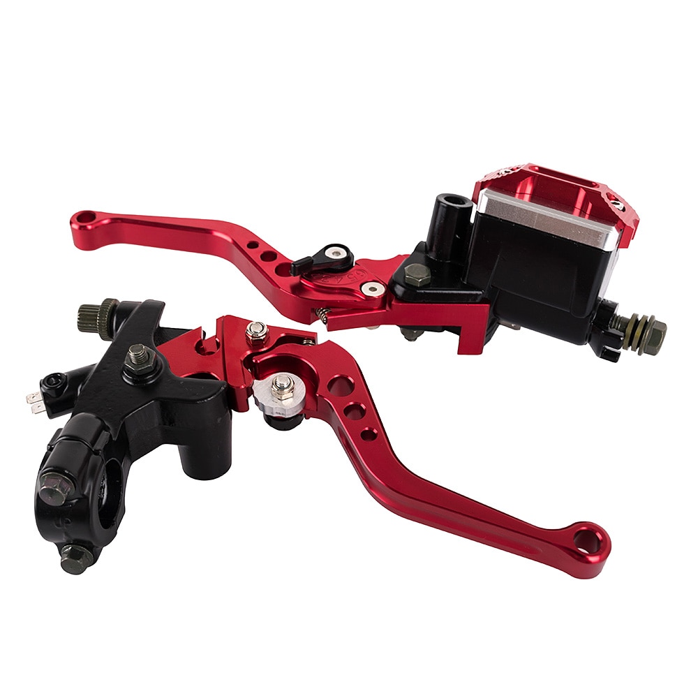 7/8 &quot; 22mm sportssykler justerbar bremseclutchspak med hydraulisk hovedsylinderreservoar til motorsykkeltuning