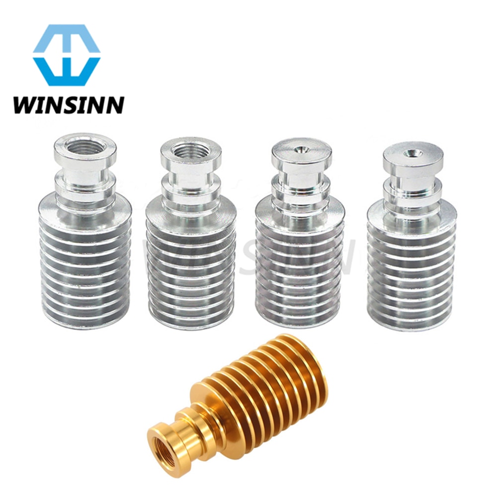 V5 koellichamen lang kort koellichaam aluminium radiator  m6 goud zilver voor 3d printer afstandsbediening bowden j-head  v5 extruder hotend