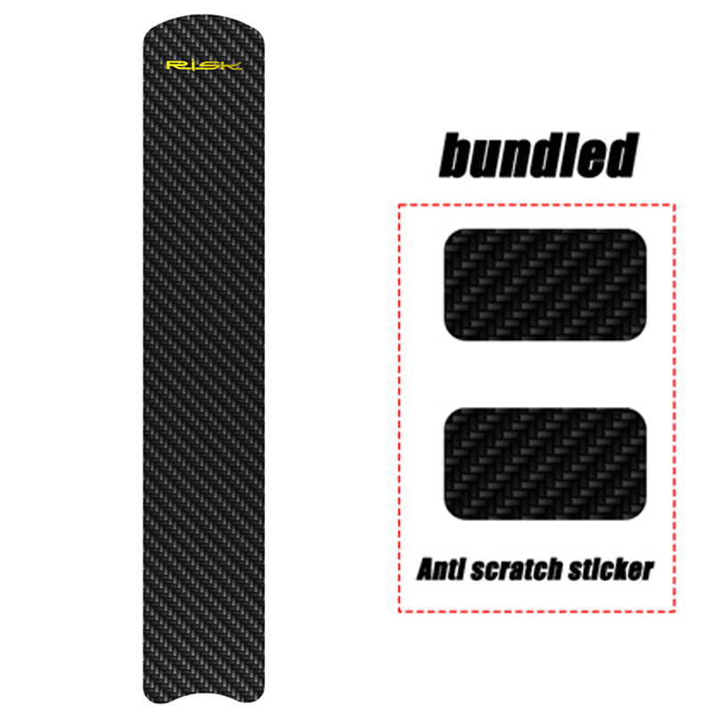Pegatina de protección para cadena de bicicleta, marco de bicicleta de montaña, película protectora de carbono resistente a los arañazos, cubierta para cadenas de bicicleta de carretera, accesorios para bicicleta: Blanco