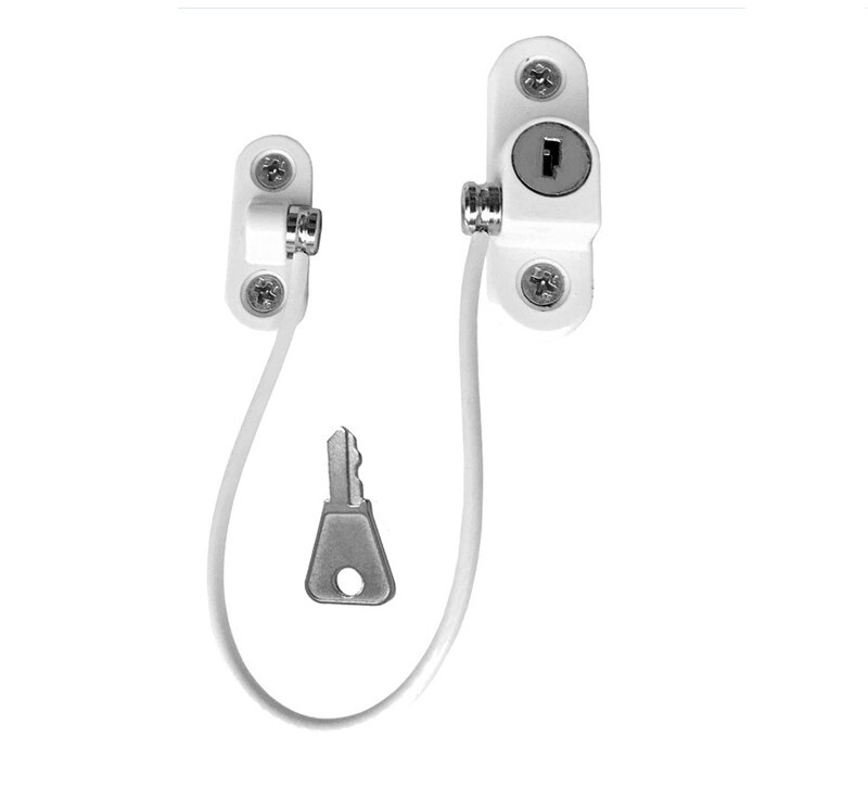 Baby Safety Window Door Lock Children Security Proofing Limit Kids From Falling Anti Theft Safe Children Protection Window Lock: WHITE