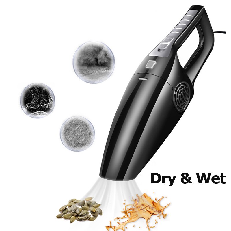 Aspirador de mano para coche, 12V, 120w, herramienta portátil de alta potencia, mini limpiador para coche