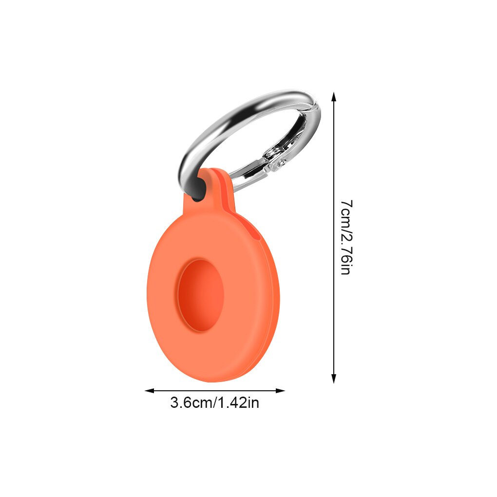 Per AirTag custodia AirTag custodia protettiva in Silicone per paraurti compatibile con Apple AirTag Tracker fibbia portachiavi anti-perso