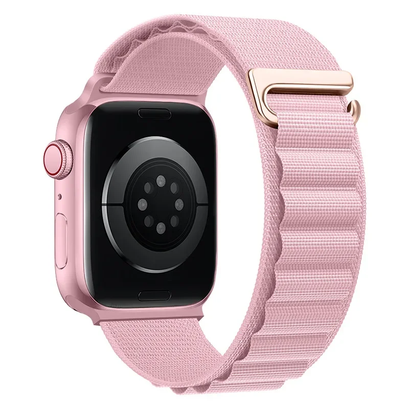Correa Alpine Loop para Apple Watch Ultra Band 49mm 45mm 44mm 42mm 41mm 40mm pulseras de gancho en C de Metal iwatch SE series 9 8 7 6 5 4 3