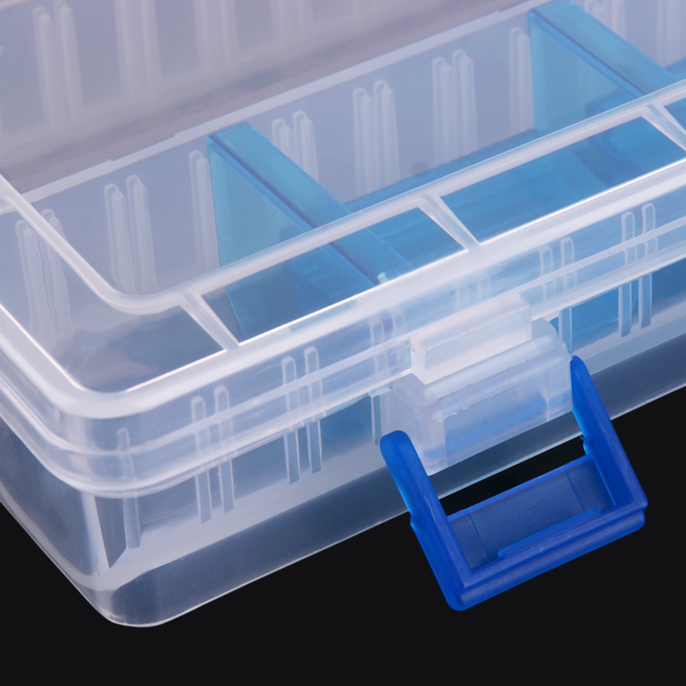 Plastic Fishing Lure Box Tackle Multifunctiona Transparent Plug-in Pieces Lure Box Tool Kit Case Tackle Storage Box Case