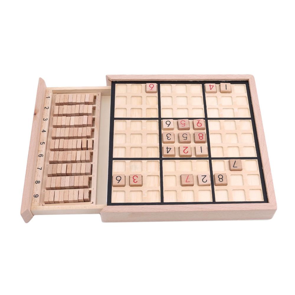 Beste Kinderen Sudoku Schaken Beuken Internationale Checkers Vouwen Spel Tafel Speelgoed Leren & Onderwijs Puzzel Speelgoed: BLACK