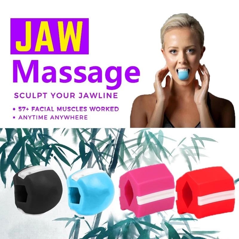 1-3PC visage Masseter hommes visage pop n aller bouche mâchoire mâchoire Muscle exercice mâcher balle mâcher morsure briser la formation