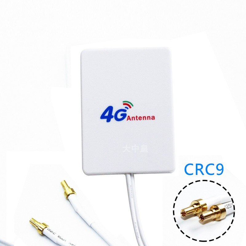 Realizador de sinal 3g 4g lte, acompanha cabo de extensão de duas cabeças, alto ganho, 28dbi, antena pequena plana externa, 2m