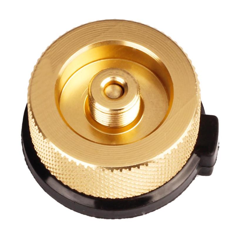 Cabezal de conversión de conector de autoapagado para acampada o escalada, adaptador de cilindro de botella de Gas de aleación de aluminio, conversor de horno: Default Title