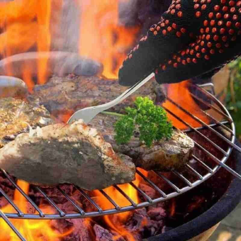 Guantes para barbacoa, herramientas de cocina para hornear, resistentes al calor, para el hogar, 1 Uds.