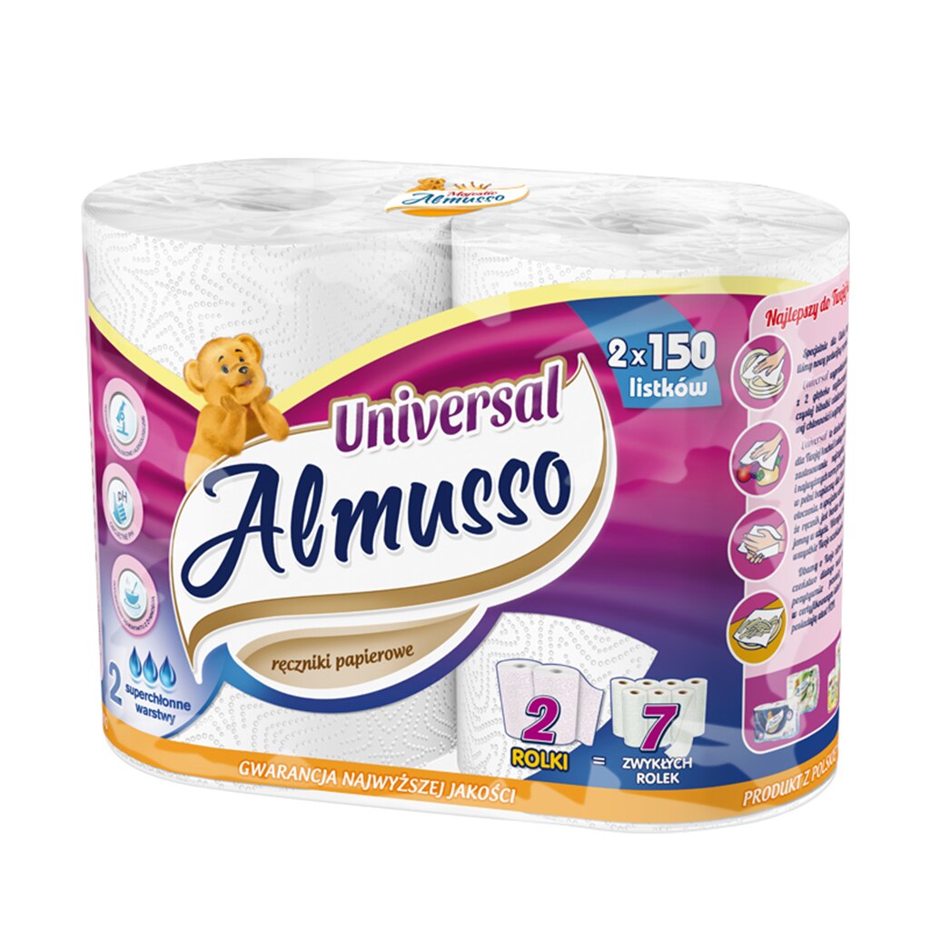 2 Rolls kitchen Toilet Paper,Smooth Soft strong water absorption toilet paper