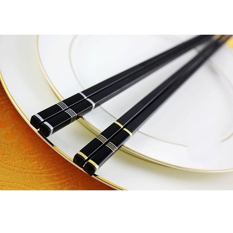 Vacclo 1 paar eetstokjes antislip keuken lange eetstokjes voor rundvlees sushi voedselstokjes hotel restaurant stokje herbruikbaar servies