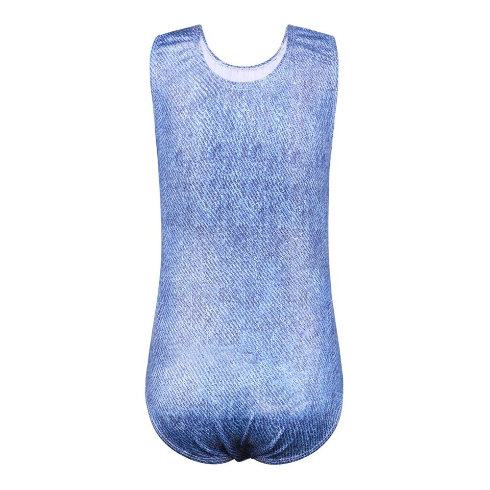 BAOHULU 3-14 Year Children Ballet Leotard Lifelike Dog Friend Pattern Gymnastics Leotard Soft Touch Ballet Jumpsuit