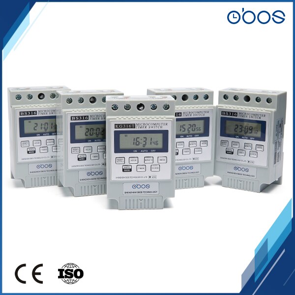 OBOS Brand digital 12V time switch timer 12V with 10times on /off per pay /weekly timing set range 1min-168H
