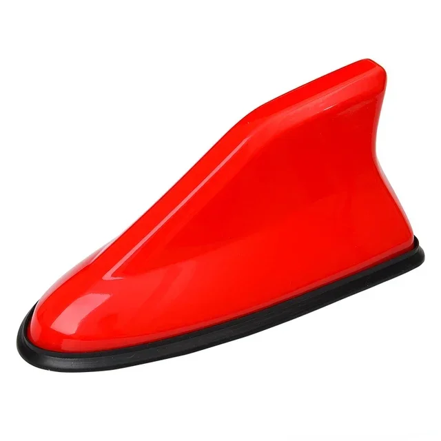 Car Shark Fin Antenna Cover for SUV Truck Universal Carbon Fiber Look Radio Signal Aerials Roof Exterior Accessories Amagi: Red