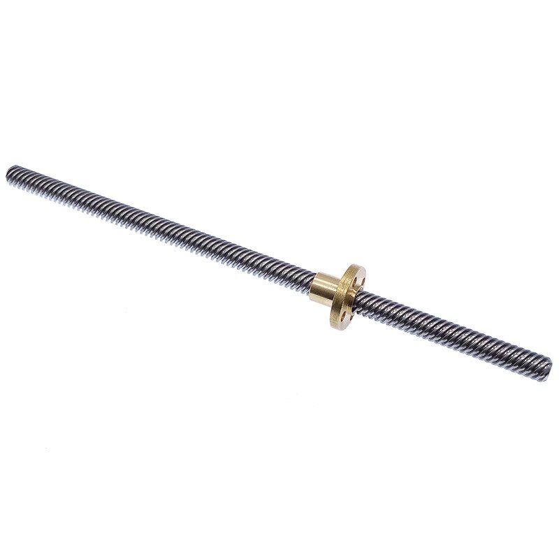 Blei Schraube T8 550mm Linearführung 3D Drucker Teile spiralförmig Tonhöhe 1mm 2mm 4mm 8mm 10mm 12mm 14mm Trapez Schrauben mit murmeln