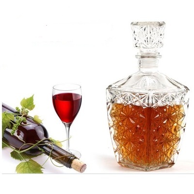 1PC verre whisky liqueur vin boissons décanteur cristal bouteille vin Carafe 250ML 500ML 850ML JR 1081