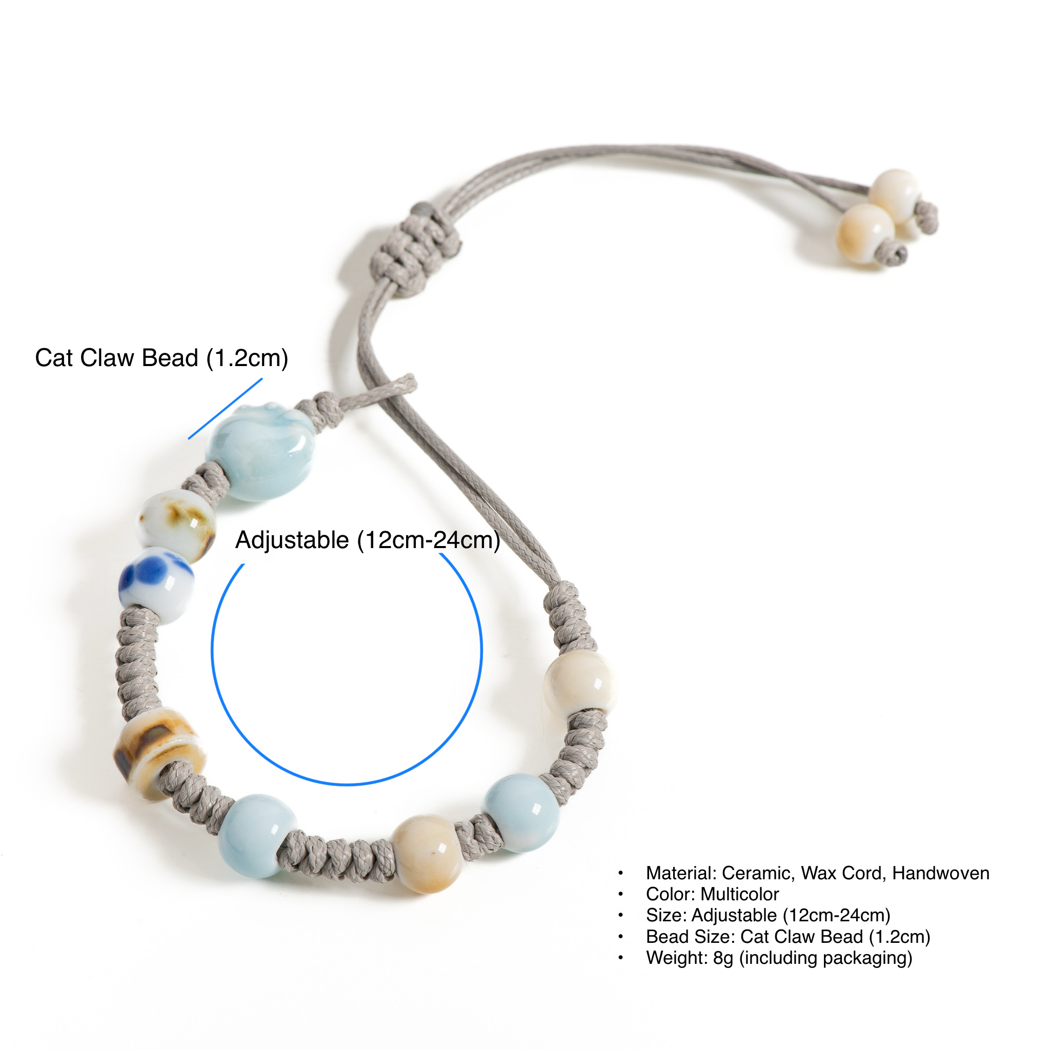 Kaufe Koreanische Niedliche Cartoon-Tier Katze Kaninchen Blume Armband für Mädchen Kinder Frauen Mode Charme Student Freundschaft Armbänder Schmuck zum Preis ab 4.67