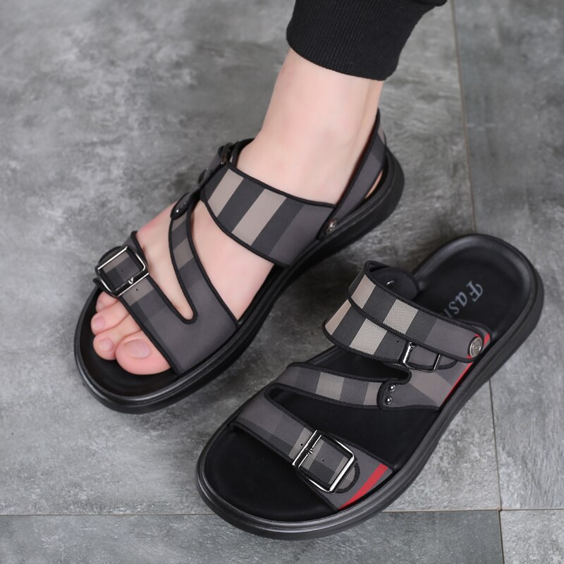 Moderat lineær Ære Afslappede mænd sandaler sommer sko sandal flip flop udendørs åndbar  komfort slip på plus størrelse åbne sko sandalier – Grandado
