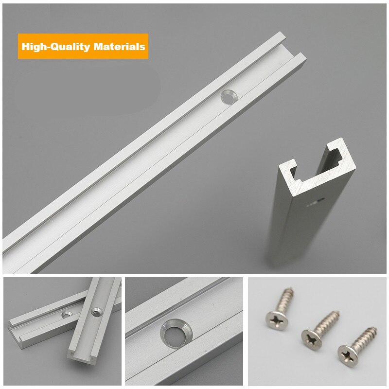 Rail d'onglet t-track 19x9.5mm pour scie de Table, outil de menuiserie