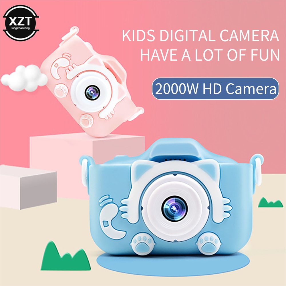 X8 2.0 pouces écran enfants caméra 2000W Mini numérique 12MP Photo enfants caméra avec 600 mAh polymère Lithium batterie SD carte jouets