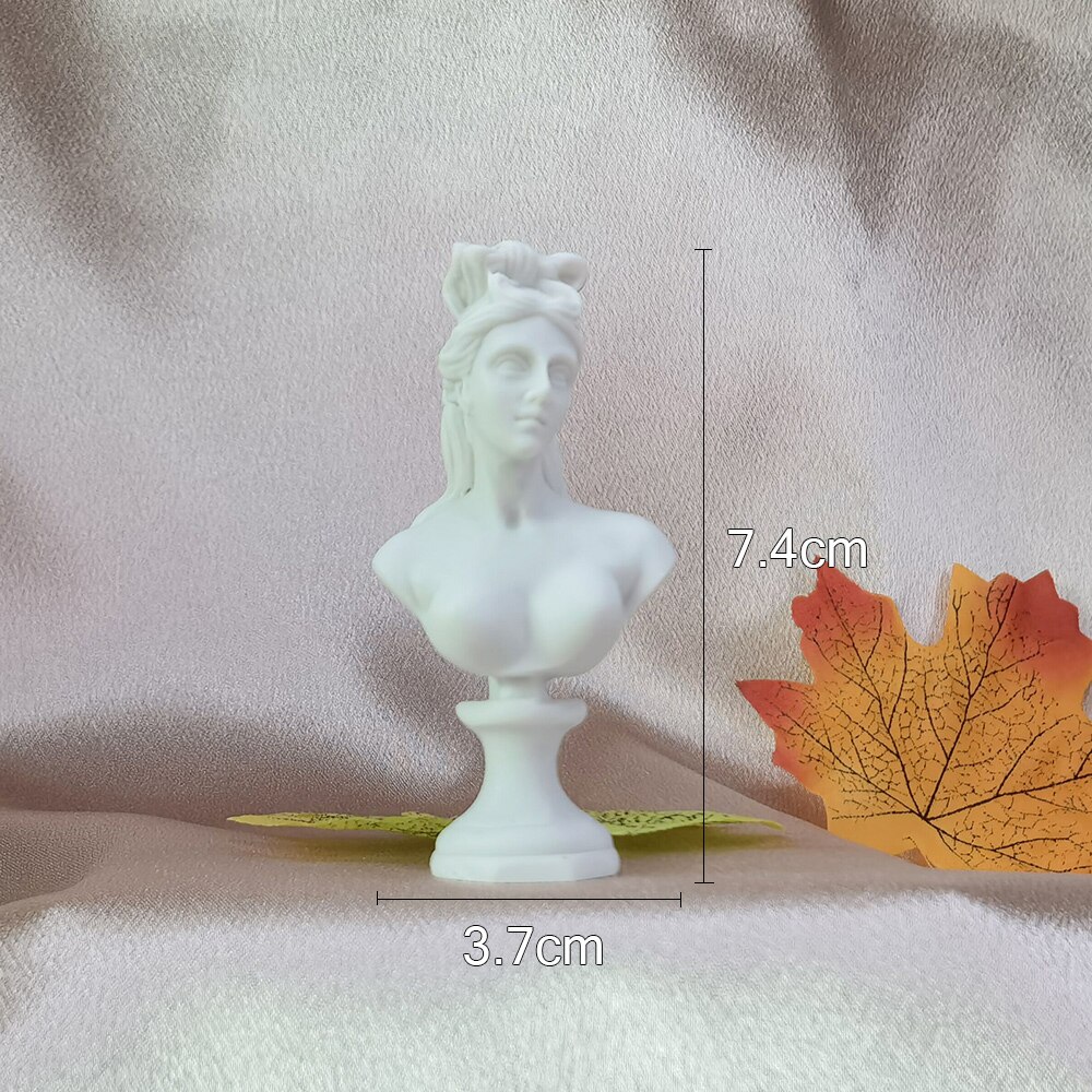 Photography Props Photo Shoot Mini Plaster Head Model Series Mythology Avatar Apollo Roman Columns fit for Jewelry Cosmetics Toy: Soraka