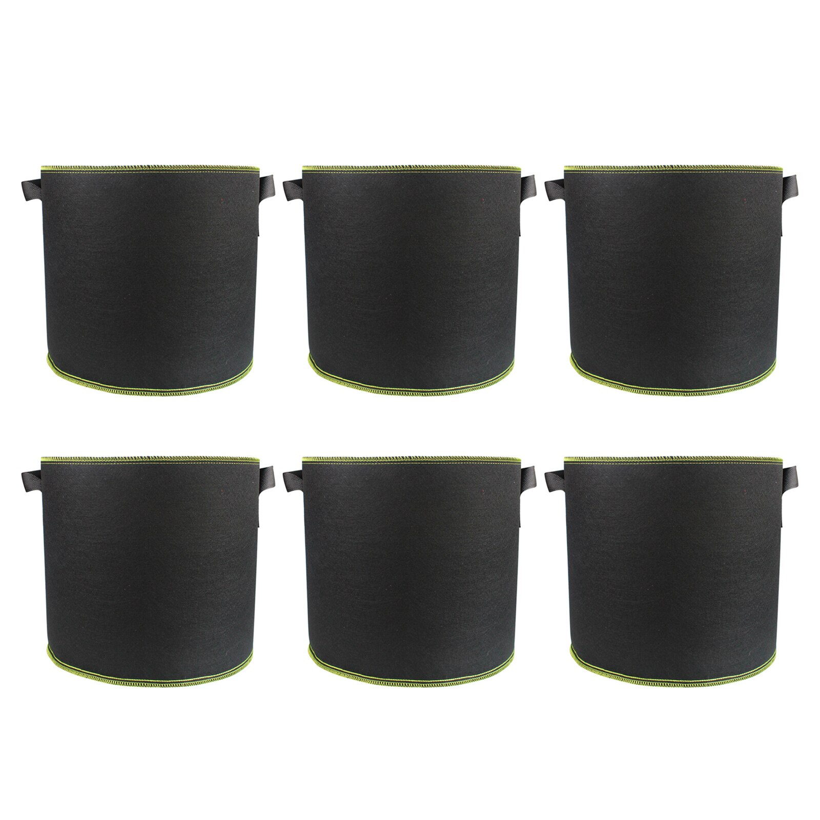 6pcs Felt Plants Growing Bag Vegetable Flower Potato Pot Container Garden Planting Basket Farm Home Grow Bags 1/3/7 Gallon