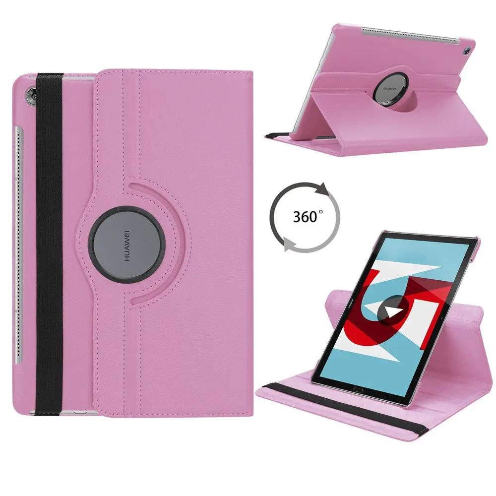 Tablet Case For Huawei MediaPad M5/M5 Pro 10.8 CMR-AL09/W09/W19 Cover 360 Rotating Bracket PU Leather For Huawei M5 10.8": camel