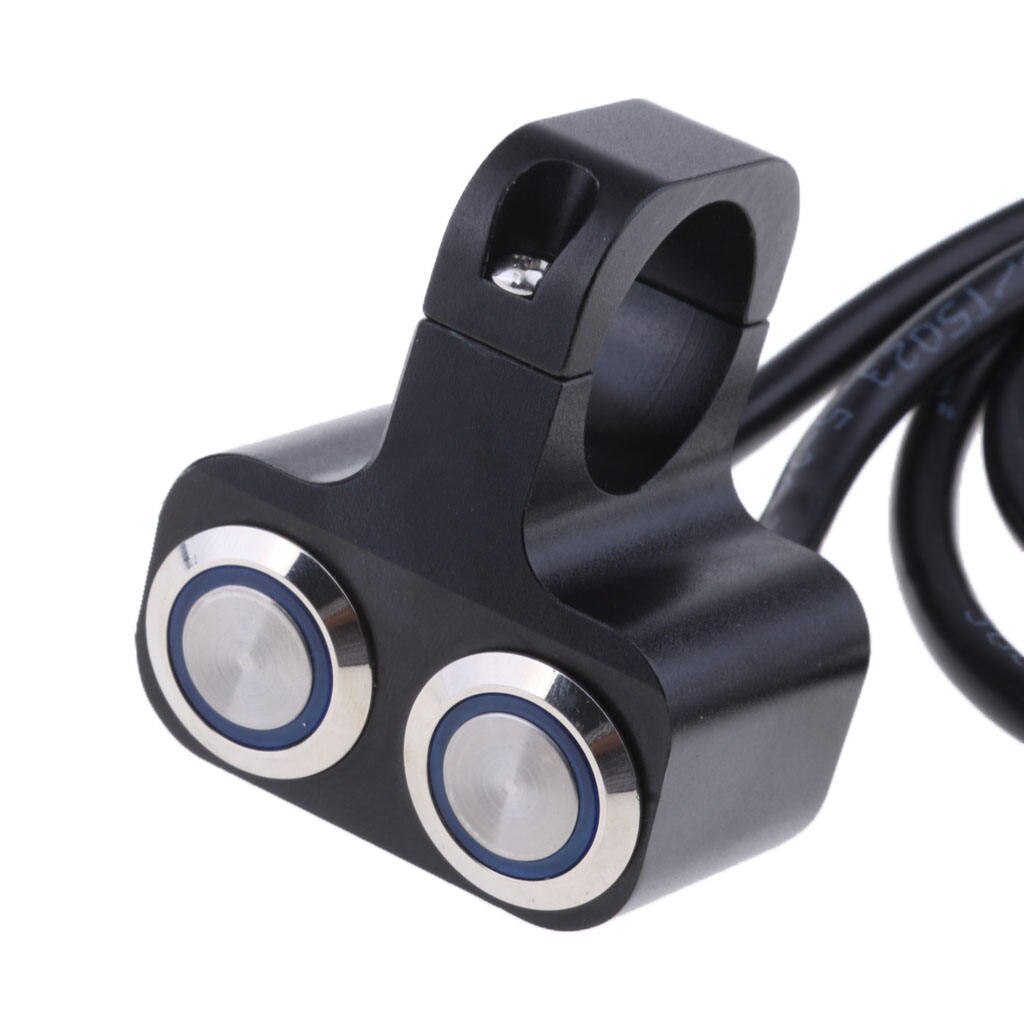 Brand Motorcycle Bike Handlebar Headlight Switch Motorbike Dual Push Button Control For 25mm/1 inch Handlebar
