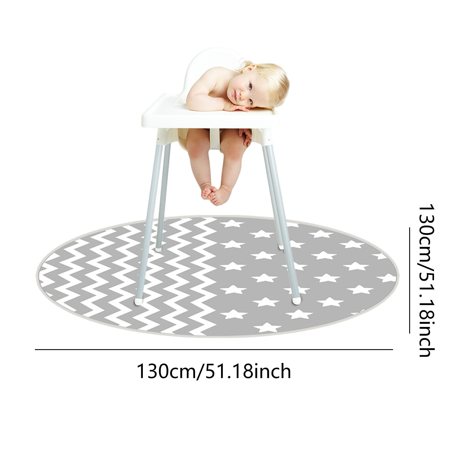 Hochstuhl Boden Schutz Matte Anti-Unterhose Silikon Stelle matt Baby Eatting matt freundlicher Runde Boden Krabbeln Spielen matt
