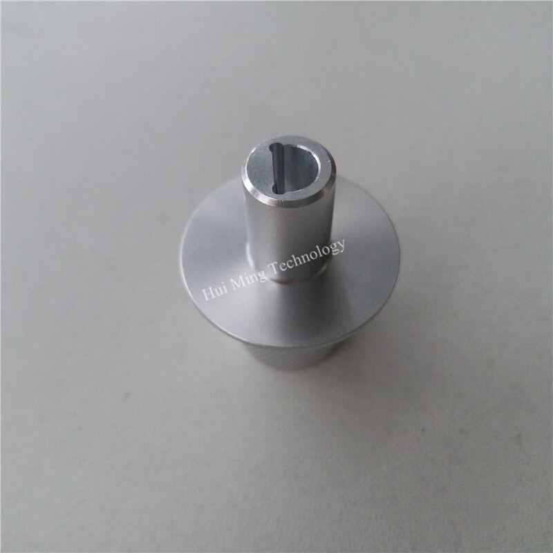 2 Stuks Aluminium Knop Potentiometer Knop 27*34.5*6Mm Zandstralen Knop D Shaft Potentiometer Cap Power Volume gear Schakelaar Knop