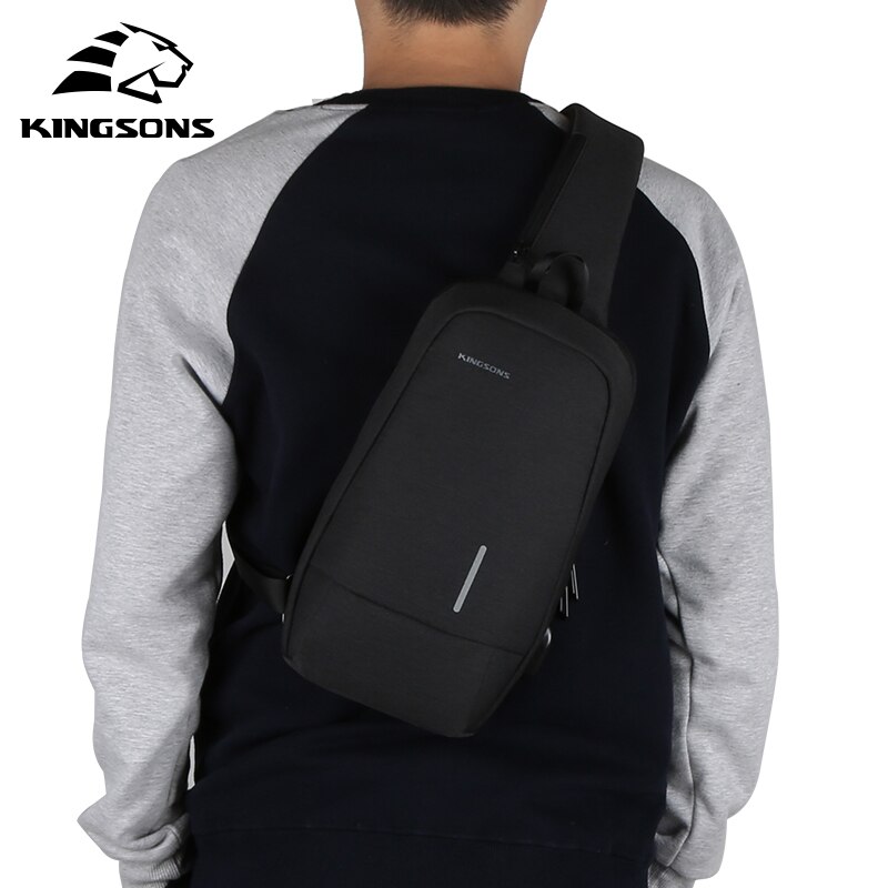 Kingsons KS3173w 10.1 inch Chest Backpack For Men Women Casual Crossbody Bag Casual Style Travel Business Backpack