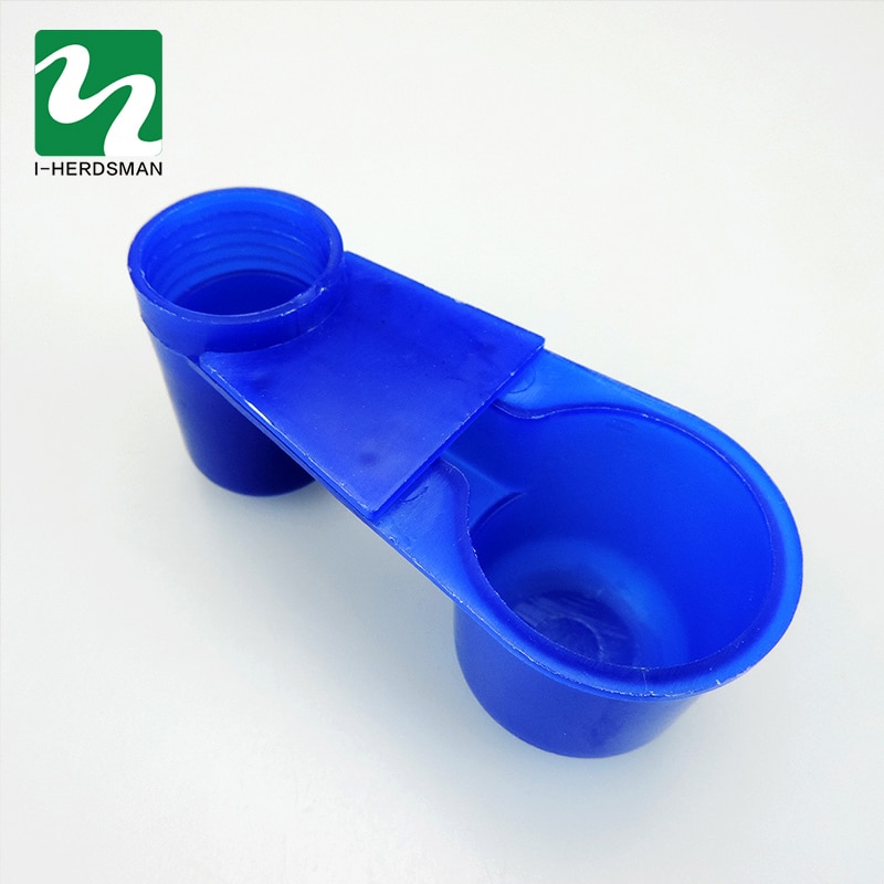 50 Set plastic Blue Drinking cup Bird feeding trough Water bowl Products Bird equipment Bird Cage Accessories