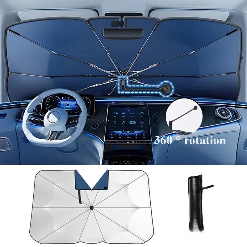 Auto Sonnenschirm Windschutzscheibe Regenschirm Auto Front Sonnenschutz Sonnenschirm Faltbare Schutz Auto Sitz Wärmedämmung Auto Zubehör