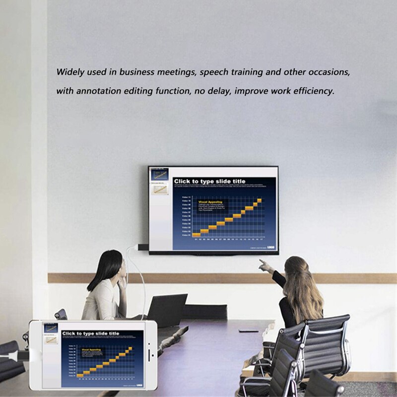 Usb-c-anschlusskabel für apple- und android-mobiltelefone mit hdmi-projektionsanschluss, dual-use-usb-buchse mit bildschirmanschluss – weiß