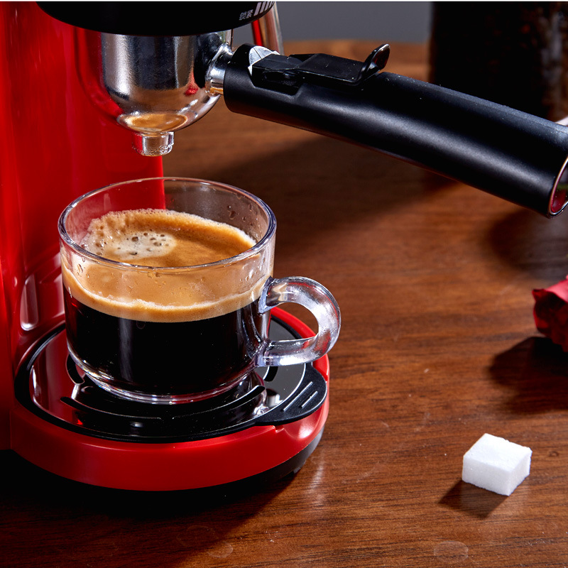Household Espresso Maker Steam and Milk Foam Integrated Coffee Machine Small Mini Semi-automatic Coffee Machine