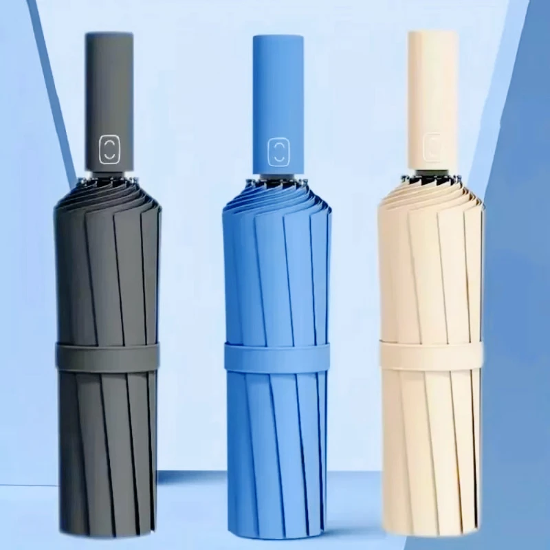 Fully automatic umbrella for both rain and sunshine, reinforced sun protection, UV protection, sun shading, folding umbrella