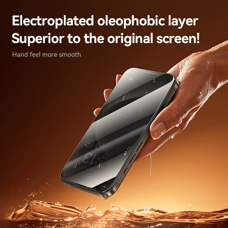 Joyroom 1/2 Uds vidrio antiespía para iPhone 16 15 Pro Max vidrio para iPhone 16 15 14 13 12 Pro Max película protectora de pantalla de privacidad