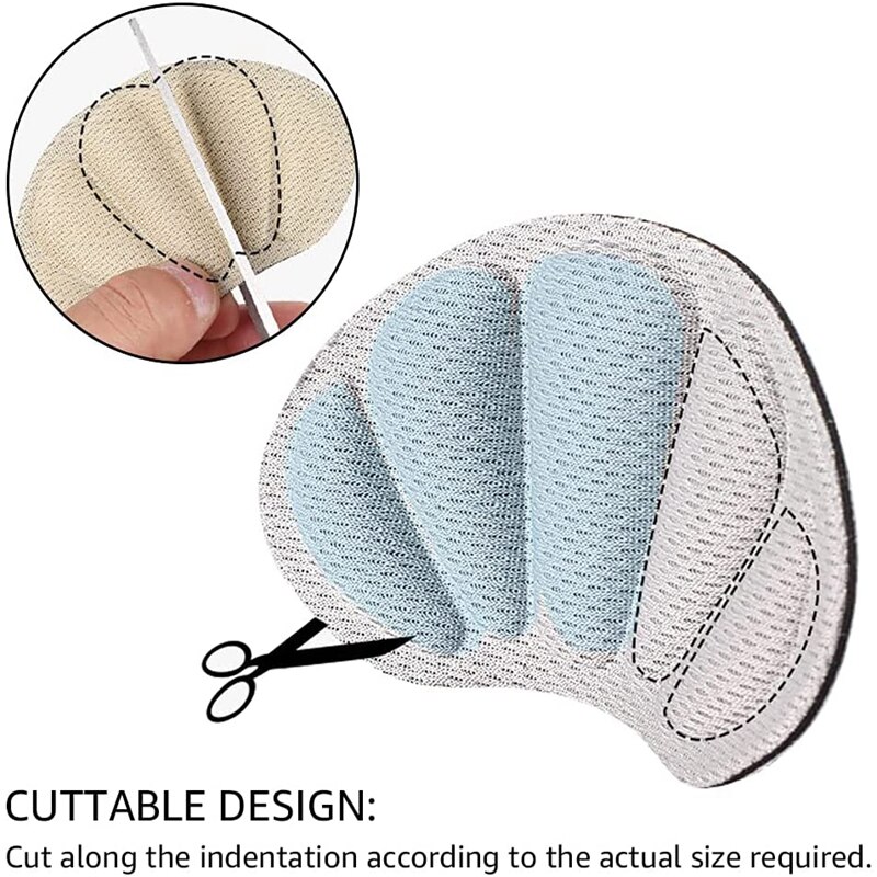 Hälinlägg klistermärken kudde mjuka och bekväma kuddar slitstarka tjockare sporthögklackade justerbara halvstora fötter skyddar