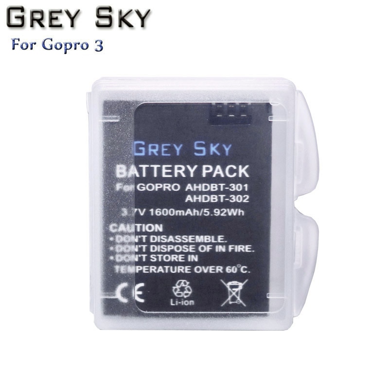 Go pro hero 3+  batterier ahdbt -301 bateria li-ion batteri ahdbt 301 til gopro hero 3 3+  tilbehør