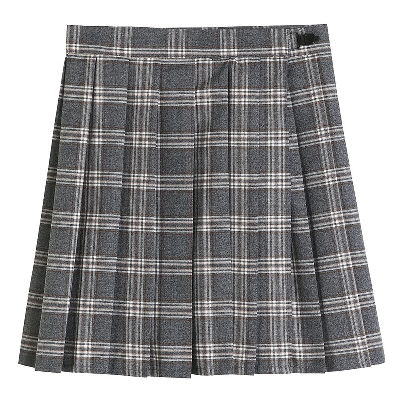 Pleated Skirt Japanese College Style JK Uniform Skirt Autumn Style Rock Gray Plaid Skirt Skirt