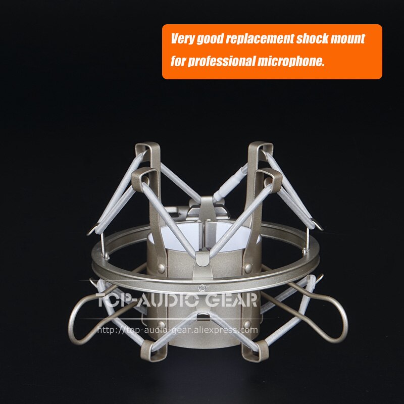 ragno Microfono shock montare Antiurto di Registrazione Mic In piedi Sospensione titolare clip per MXL V87 V 87 67 69 76 V67 v69 V76 V69M