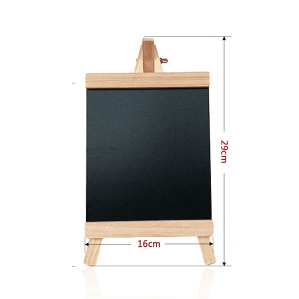 Desktop Message Blackboard Pine Wood Easel Chalkboard Kids Wooden Memo Black Board Collapsible Writing Boards: M