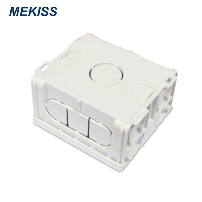 MEAKISS EU/UK switch trunking base household switch socket wall-mounted bottom wiring trunking fireproof material