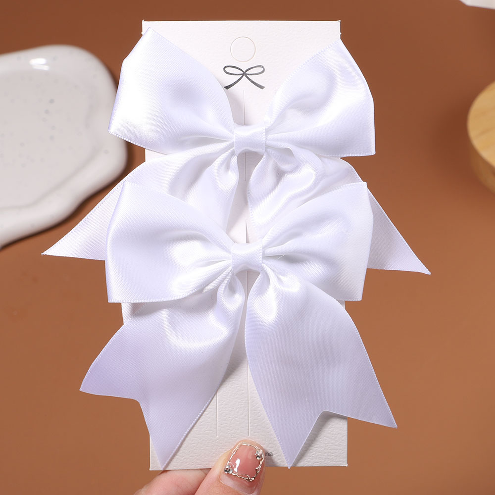 2/3 Uds. Precioso lazo de cinta de Color sólido, pinza para el pelo para niños y niñas, pasadores de horquillas, sombreros hechos a mano para bebés, accesorios para el cabello para niños: Beige