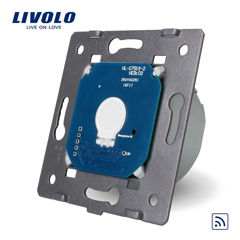Livolo EU Standard Remote Switch Zonder Glass Panel, AC 220 ~ 250 V Muur Light Remote & Touch Switch, VL-C701R