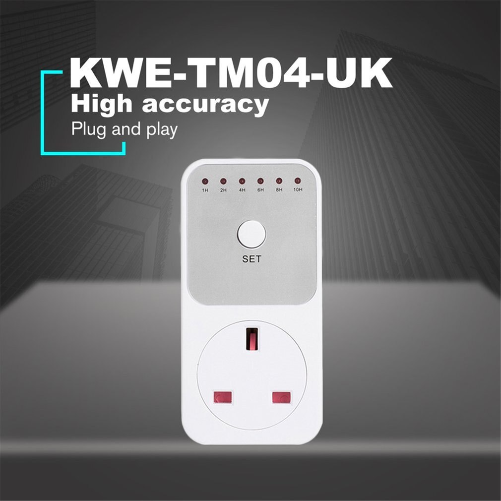 Mini led 230v 16a 1h-10h ajastin kytkin pistorasia pistorasia plug-in ajan ohjaus keittiön sähkölaitteet eu us uk pistoke: Uk