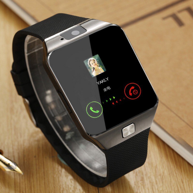 Touch Screen Bluetooth Smart Horloge Dz09 Met Camera Horloge Sim-kaart Smartwatch Voor Ios Android Telefoons Ondersteuning Multi Taal: Black
